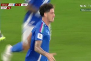 意大利5-0愛沙尼亞！拉斯帕多里傳中，巴斯托尼頭球破門！