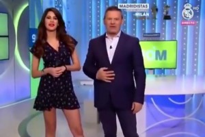 皇馬女主持故意用胸撐爆衣服，這真是好手段好心機