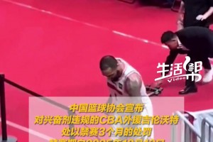 吉倫沃特因興奮劑違規(guī)被禁賽3個(gè)月！廣東東陽(yáng)光隊(duì)負(fù)擔(dān)檢測(cè)費(fèi)用！