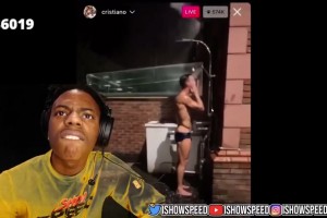 超級名場面！甲亢哥直播看C羅直播洗澡，并“饑渴難耐”！