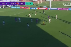 突然崩盤！U17美國女足4分鐘連入2球，中國女足1-3落后
