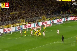 讀秒絕殺！多特角球機會，拜爾禁區(qū)凌空掃射破門