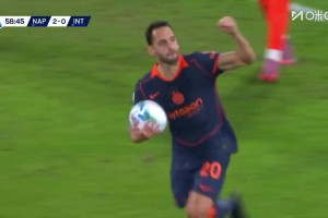 國(guó)米扳回一球！布翁喬爾諾送點(diǎn)，恰爾汗奧盧主罰穩(wěn)穩(wěn)命中