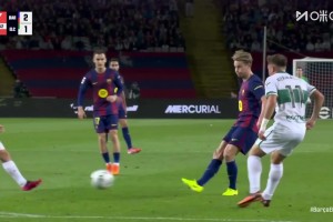 錯(cuò)失良機(jī)！德容精妙直塞費(fèi)蘭打門太正被佩尼亞撲出！