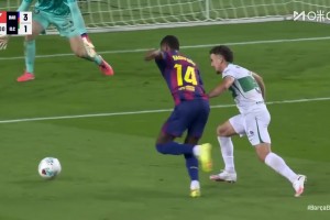 巴薩3-1擴(kuò)大比分！拉什福德禁區(qū)內(nèi)1V1爆桿勁射！費(fèi)爾明長傳助攻！