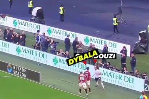 敢惹我？名場(chǎng)面：迪巴拉和貢多齊沖突，直接亮出世界杯冠軍護(hù)腿板