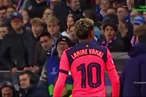 整場被布魯日球迷辱罵！主隊絕殺球被吹后亞馬爾馬上給與回擊