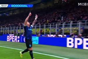 國(guó)米夢(mèng)幻開(kāi)局！勞塔羅抽射死角破門(mén)！巴斯托尼斷球送助攻！