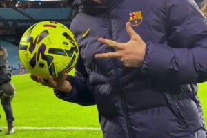 依舊頂級！萊萬回歸首發(fā)上演帽子戲法，賽后帶走比賽用球