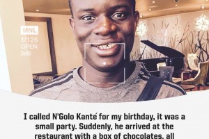 因禮物給隊(duì)友道歉！坎特：以前從未被邀請參加生日派對