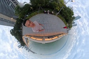 哥，別拍了，頭暈?