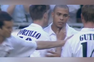 02年大羅皇馬首秀，替補(bǔ)上場59秒破門點燃伯納烏！